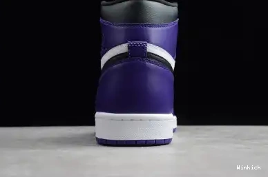 JORDAN COURT AIR 1 PURPLE HIGH 555088-500 0614
